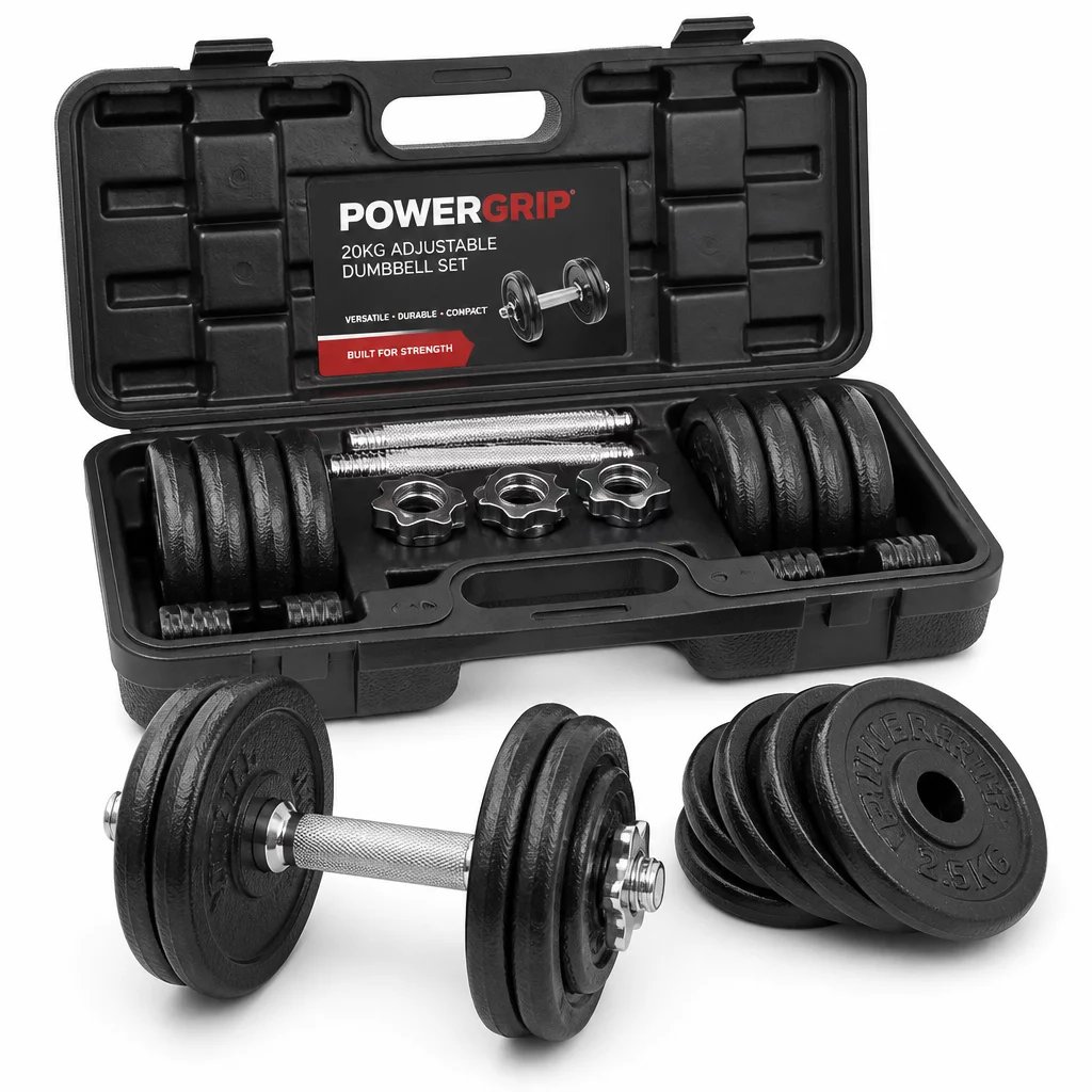 PowerGrip 20kg 哑铃套装
